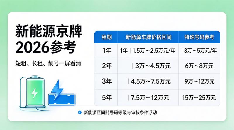 2026年北京车牌指标分配新规